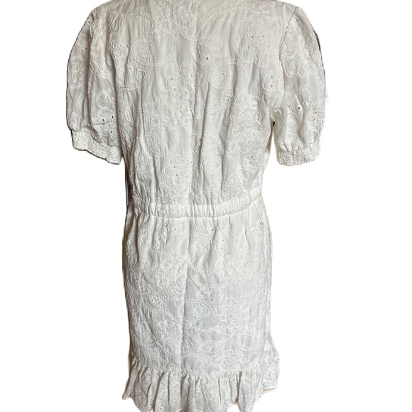 BNWT Nanette Lapore Mika White Lined Eyelet Dress. Size 10 - Picture 6 of 10
